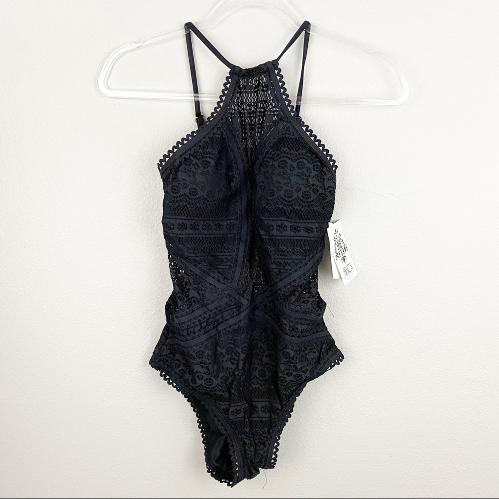 Becca • Crochet High Neck Swimsuit - Picture 2 of 12